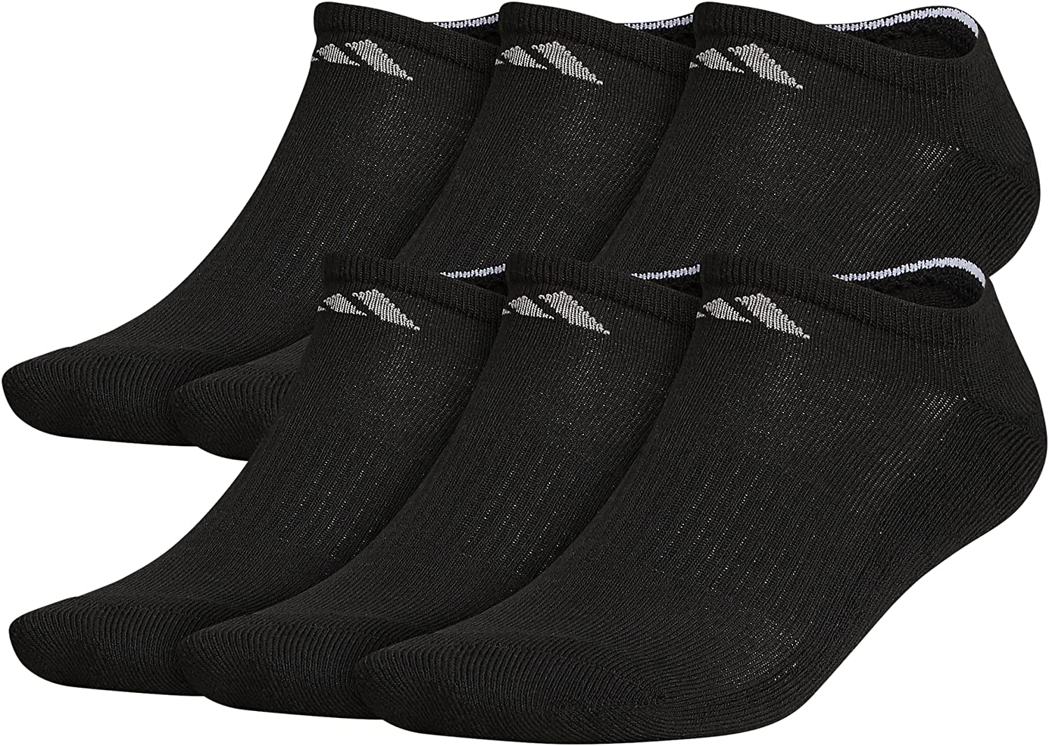 adidas Men's Athletic Cushioned No Show Socks (6-Pair)