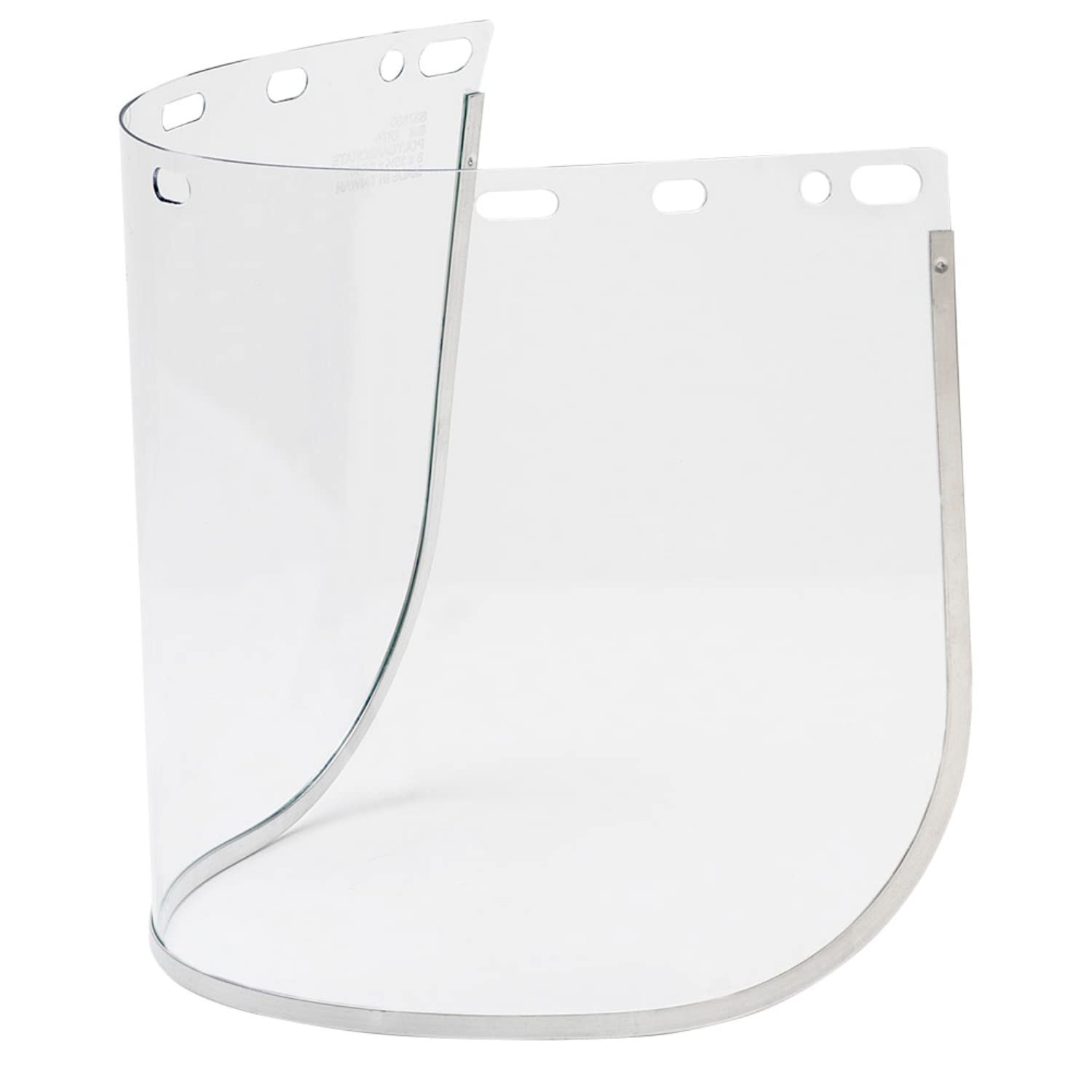 Sellstrom Replacement Window for 301 Series & Univeral Hole Pattern for Various Safety Face Shields, 8" x 15.5" x 0.040", Uncoated Aluminum Bound Acetate, Clear Tint, S37600