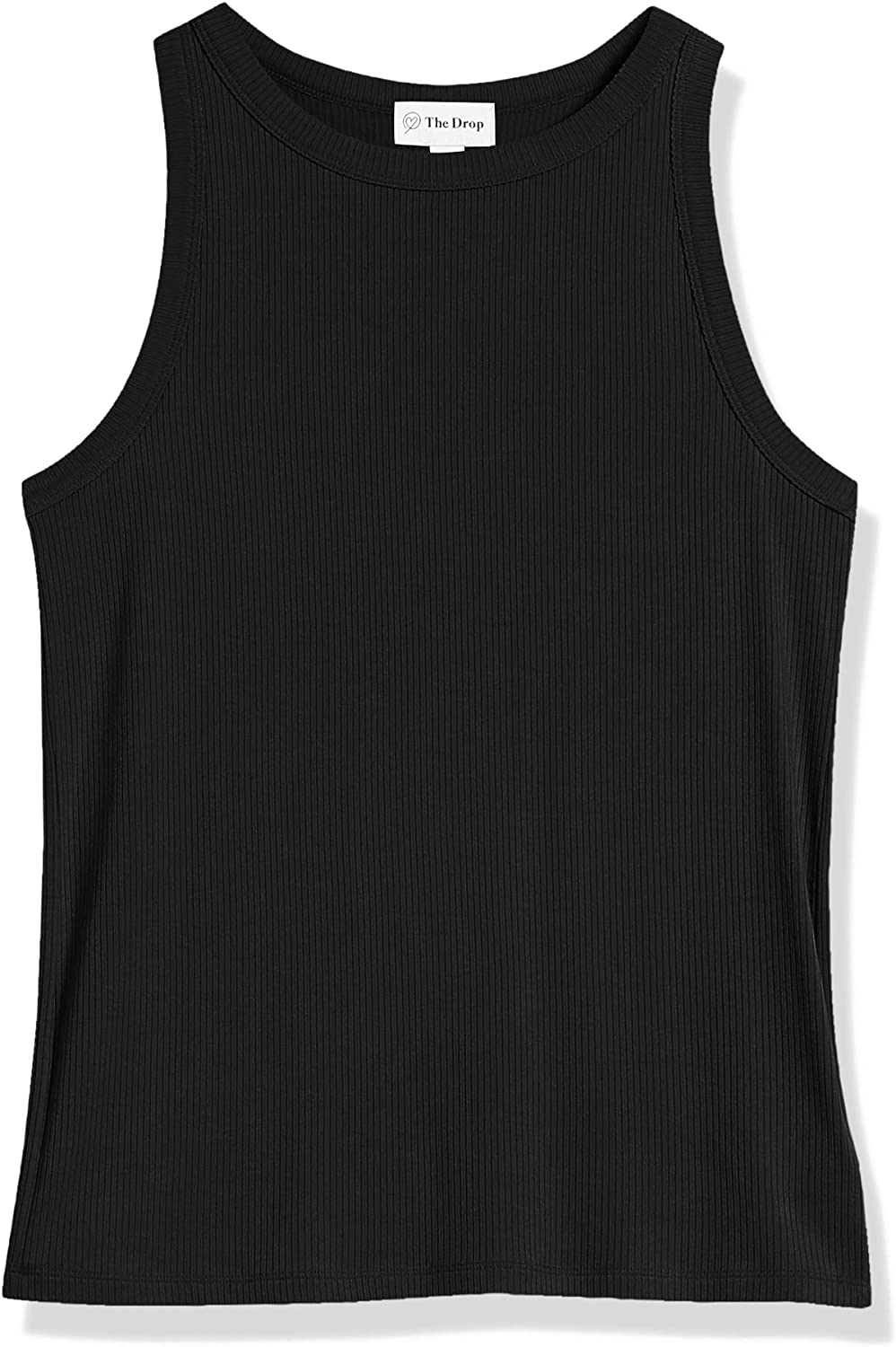The Drop Women's Valerie Cutaway-Neck Racerback Rib Knit Tank Top