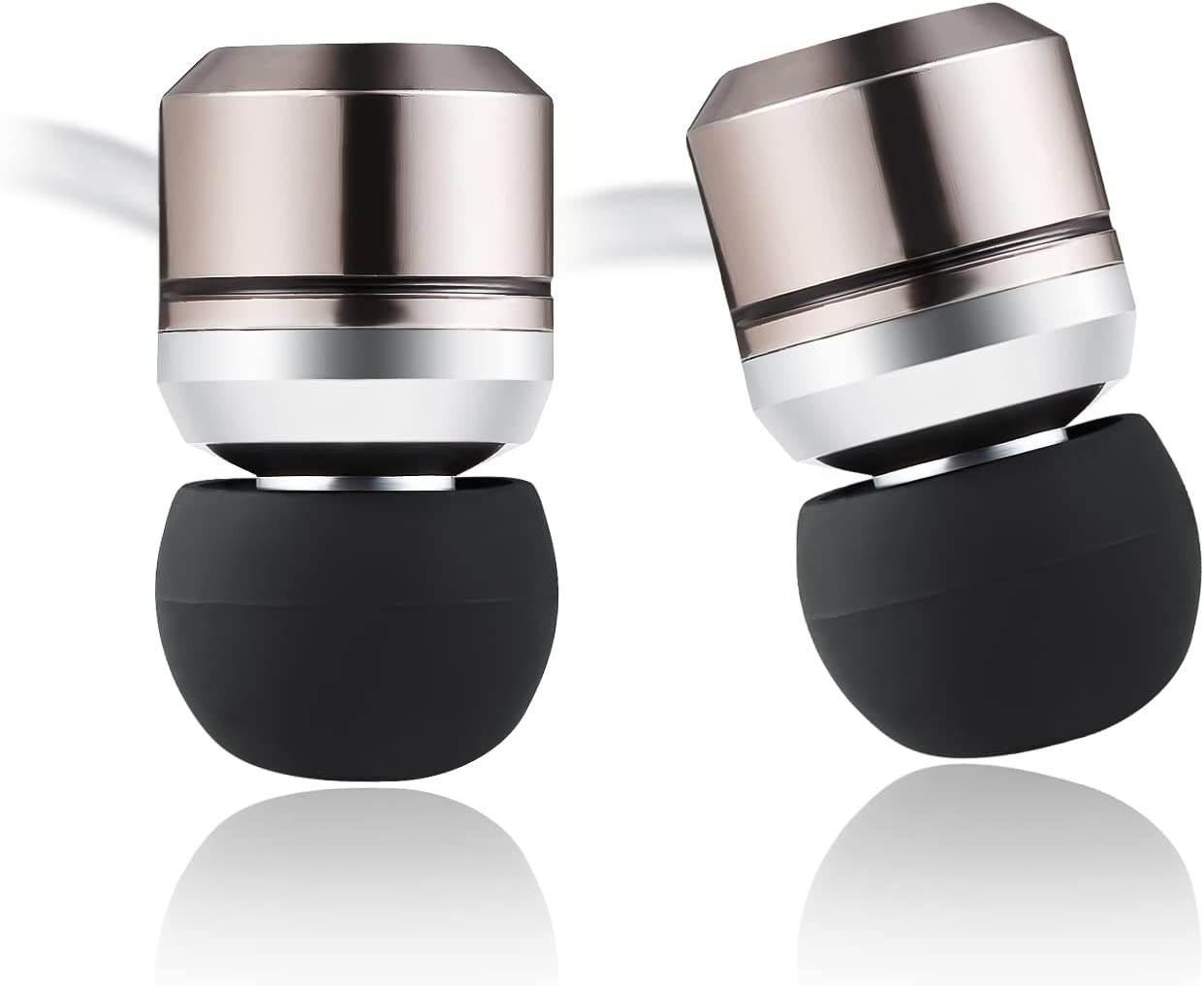 sephia SP3060 Earbuds Wired in Ear Headphones with Tangle-Free Cord Noise Isolating Earphones Deep Bass Case Ear Buds 3.5 mm Jack Plug