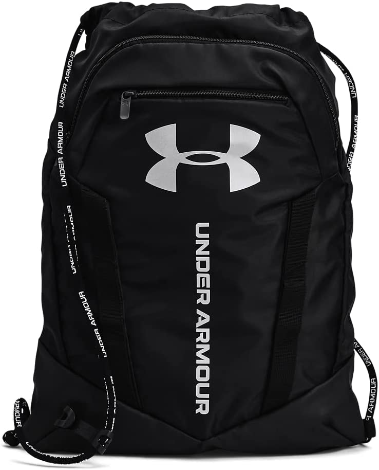 Under Armour Adult Undeniable Sackpack ， Black/Black/Metallic Silver