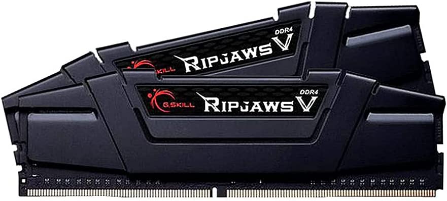 G.Skill RipJaws V Series 16GB (2 x 8GB) 288-Pin SDRAM DDR4 3200 CL16-18-18-38 1.35V Dual Channel Desktop Memory F4-3200C16D-16GVKB