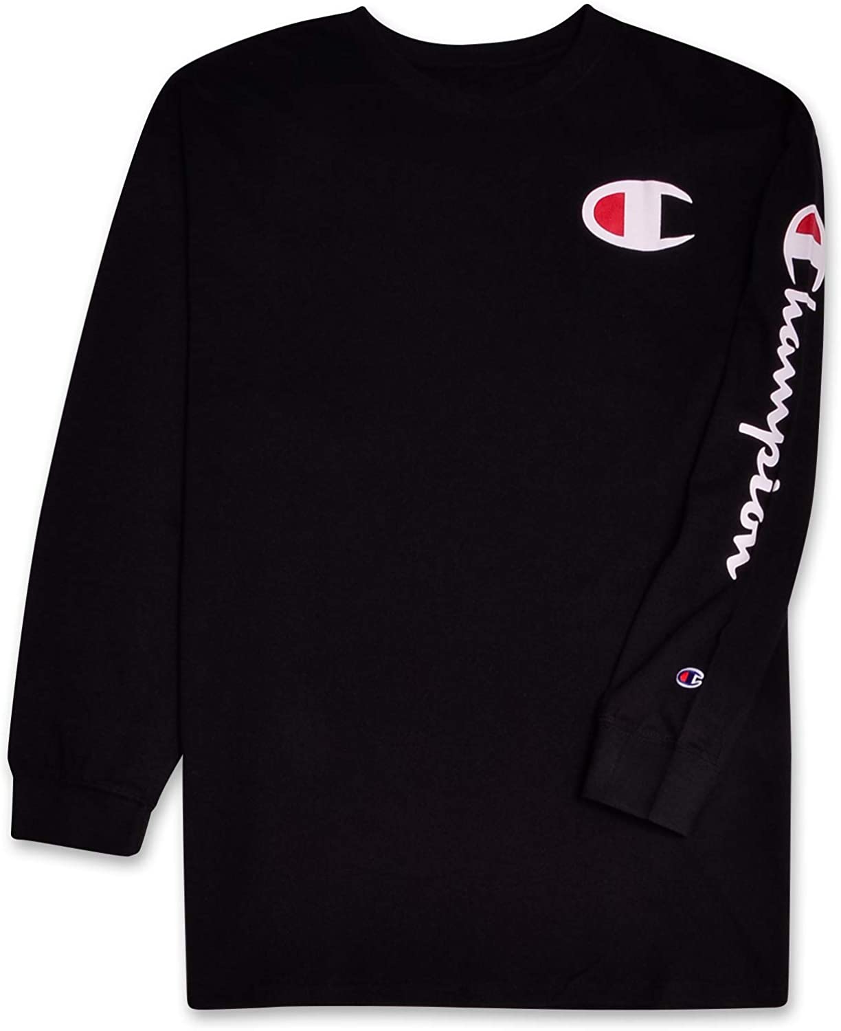 Champion T-Shirts for Men Big and Tall -Classic Mens Long Sleeve Shirt