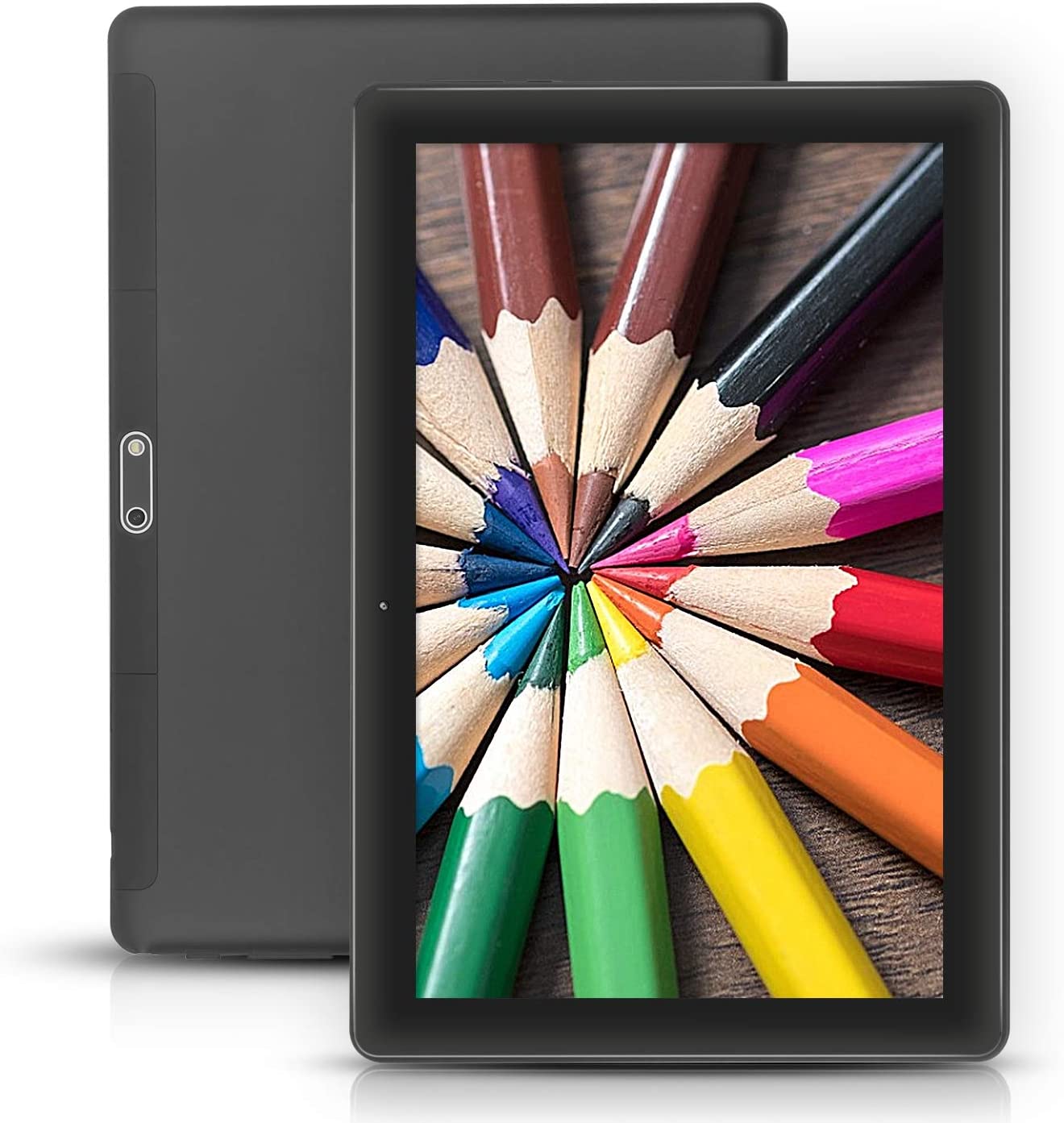 10 inch Google Android 8.1 Nougat System Unlocked Pad with Dual SIM Card Slot XINYANGCH 10.1" IPS Screen 4GB RAM 64GB ROM 3G Phablet Built-in Bluetooth WiFi GPS Tablets (Metallic Black)