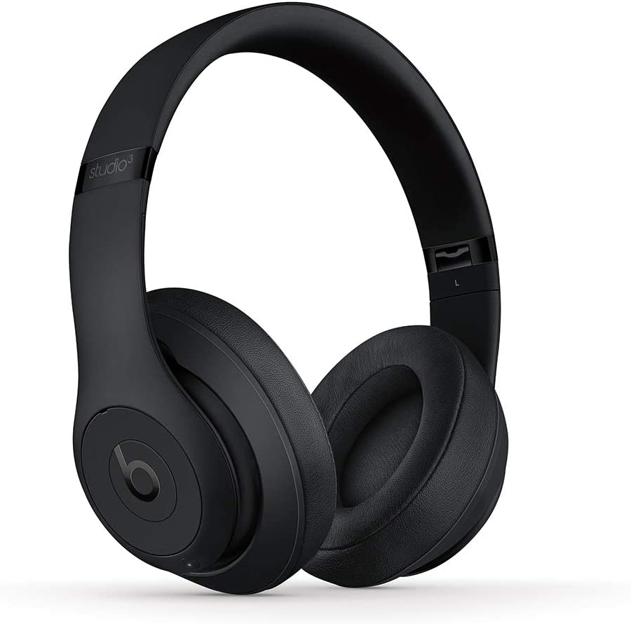 Beats Studio3 Wireless Noise Cancelling Over-Ear Headphones - Apple W1 Headphone Chip, Class 1 Bluetooth, 22 Hours of Listening Time, Built-in Microphone - Matte Black (Latest Model)
