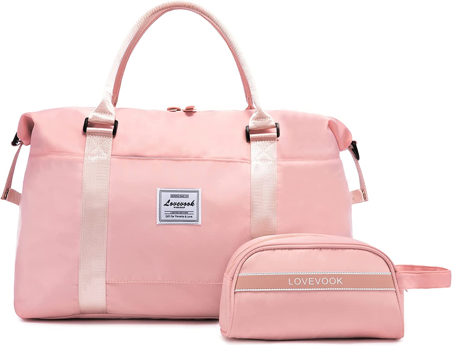 LOVEVOOK Weekender Bag for Women Cute Travel Tote Bag Gym Duffel Bag with Toiletry Bag Carry On Bag Overnight Bag with Wet Pocket Hospital Bag for Labor and Delivery