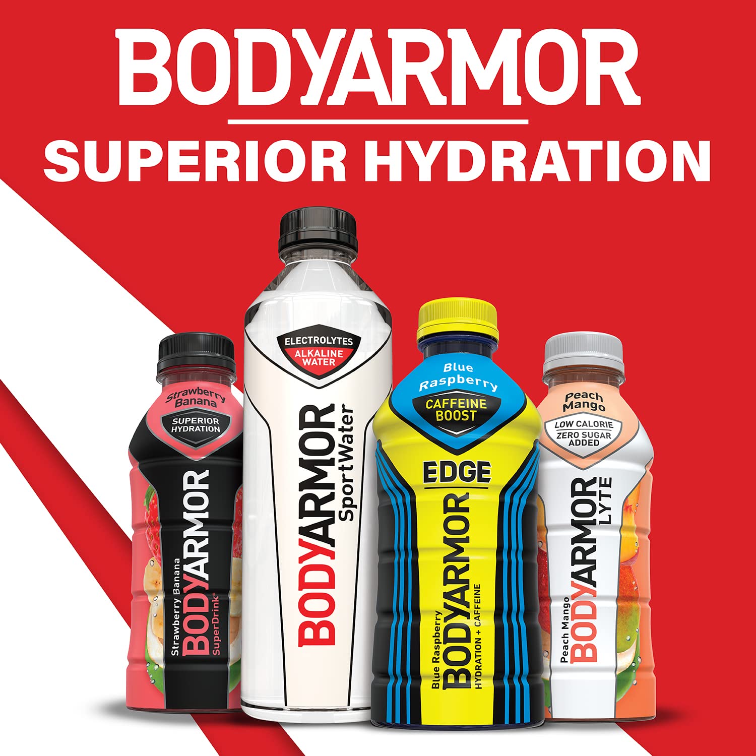 BODYARMOR LYTE Sports Drink Low-Calorie Sports Beverage， Dragonfruit Berry， Natural Flavors With Vitamins， Potassium-Packed Electrolytes， Perfect For Athletes， 16 Fl Oz (Pack of 12)