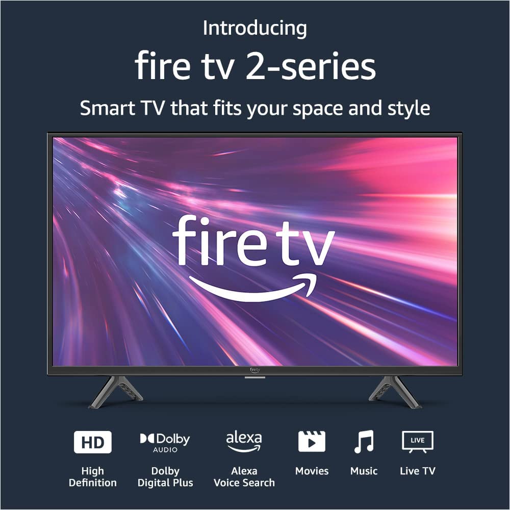 Introducing Amazon Fire TV 32" 2-Series 720p HD smart TV, stream live TV without cable