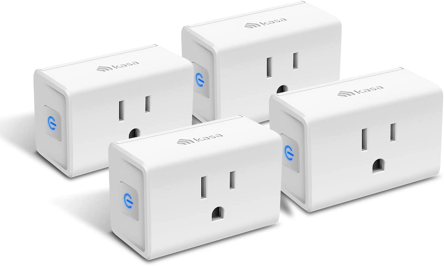 Kasa Smart Plug Mini 15A, Smart Home Wi-Fi Outlet Works with Alexa, Google Home & IFTTT, No Hub Required, UL Certified, 2.4G WiFi Only, 4-Pack(EP10P4) , White