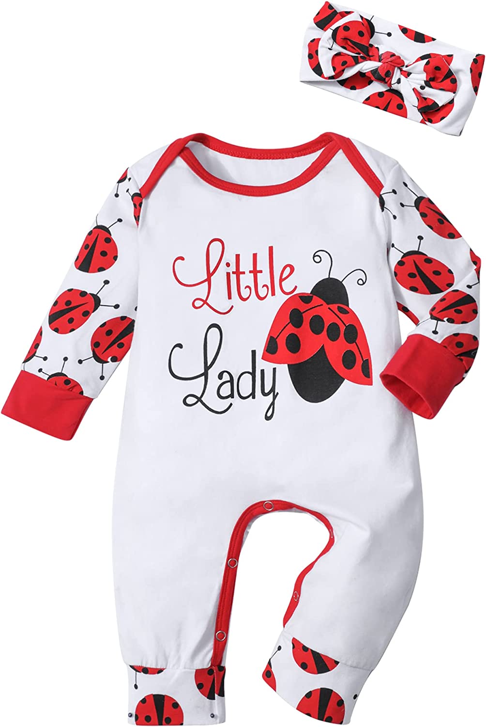 Von kilizo Newborn Baby Girl Clothes Romper Onesie Cotton Newborn Outfit for Girls Cute Infant Girl Jumpsuits Clothes