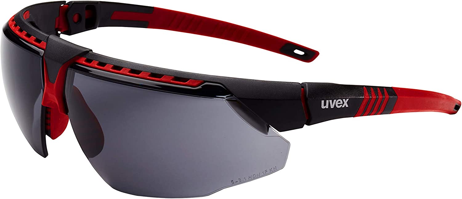 Honeywell UVEX Avatar RED/Black Frame Gray Lens HYDROSHIELD Anti-Fog Coating S2861HS