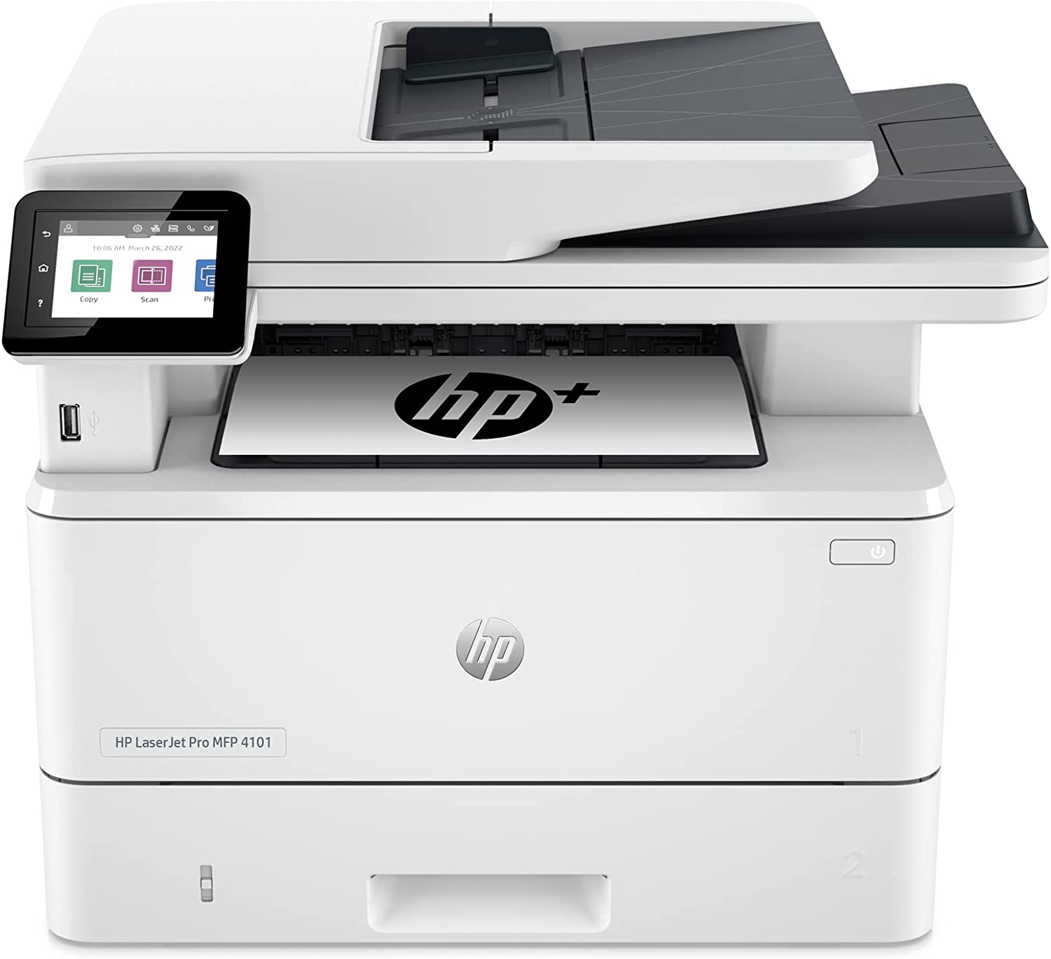 HP LaserJet Pro MFP 4101fdwe Wireless Black & White Printer - Smart Printer Requires Internet to Operate | Print, Copy, Scan, Fax | Fast Speeds | Mobile Printing