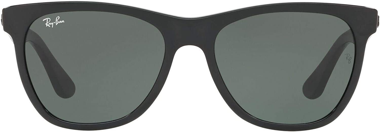 Ray-Ban RB4184 Square Sunglasses, Black/Green, 54 mm