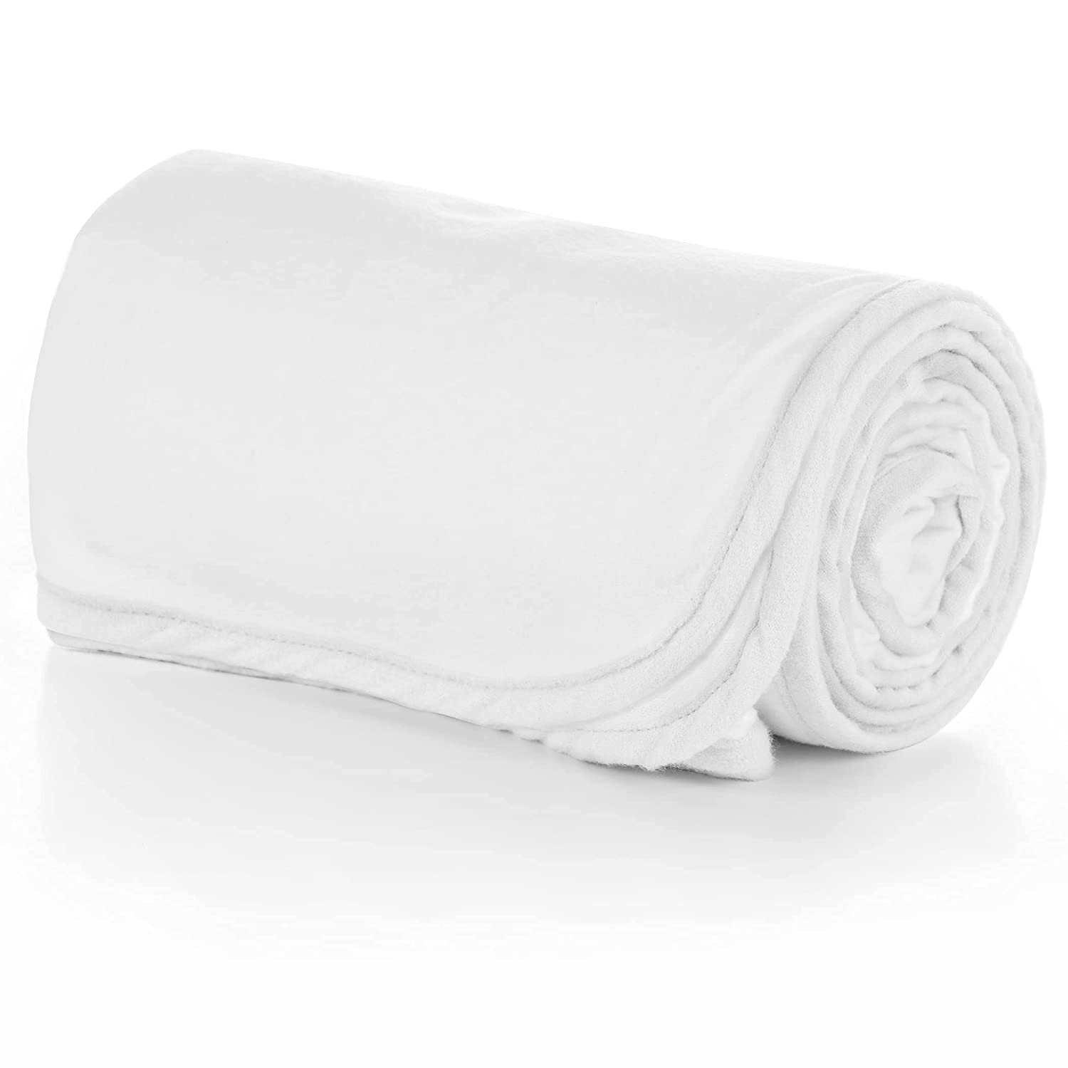 MOMS ON CALL Baby Swaddle 0-3 Months Newborn, Essential Swaddle Blanket | 48X48 | Cotton (Modern White)