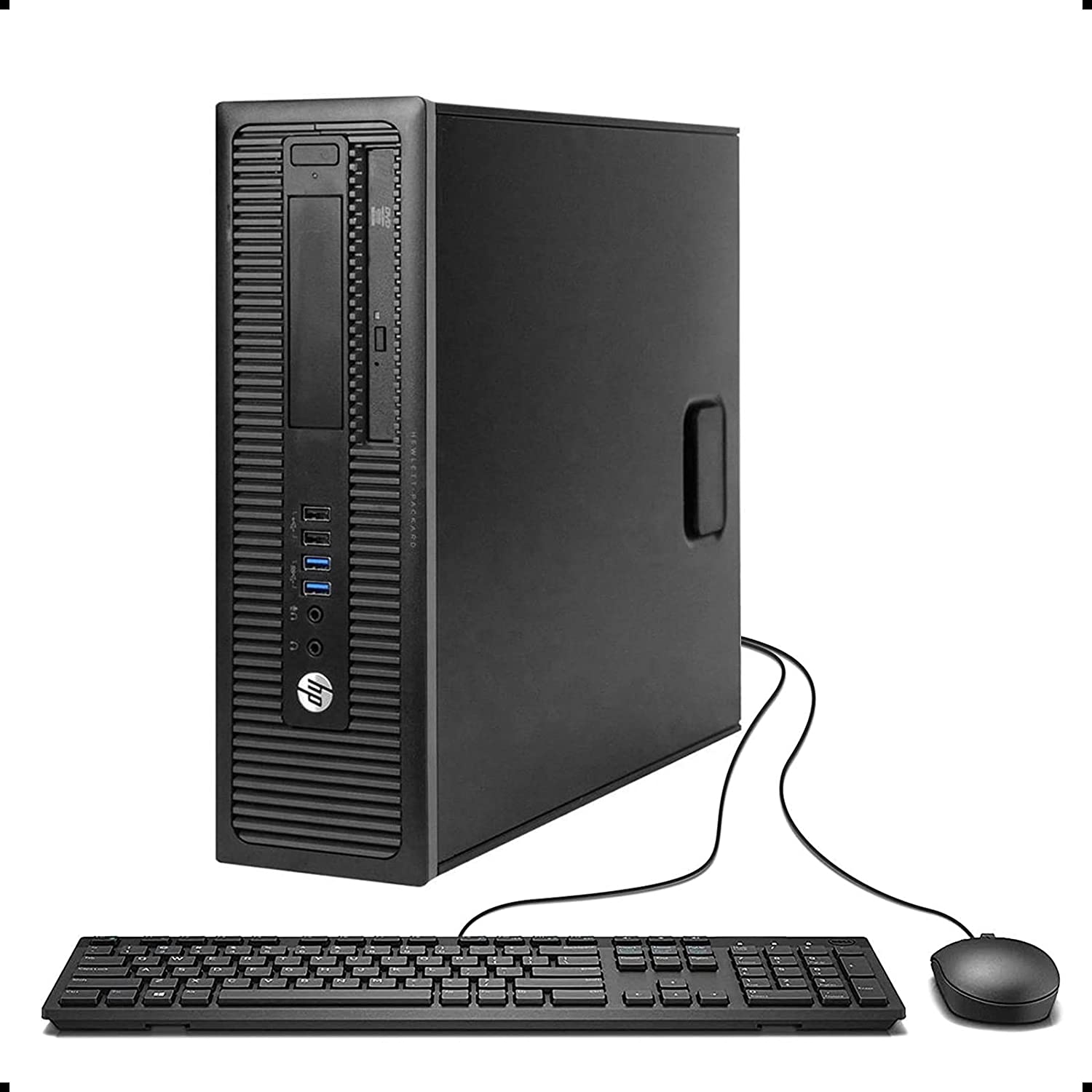 HP ProDesk Small Form Desktop Computer PC, Intel Quad Core i5-4570 up to 3.6GHz, 16GB Ram, 240GB SSD, USB WIFI, 4K Support, DP, VGA, Windows 10 Pro 64 Language Supports English/Spanish/French(Renewed)
