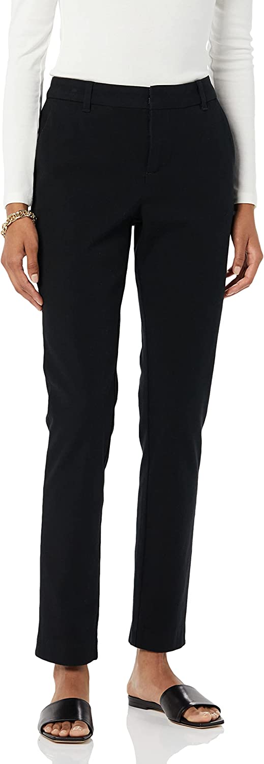 Amazon Essentials Women's Bi-Stretch Full Length Straight Leg Pant