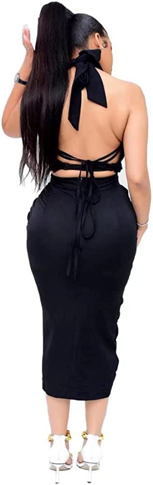 Mintsnow Women's Casual High Waist Ruched Maxi Skirts Elegant Ruffle Pencil Bodycon Long Skirts Business