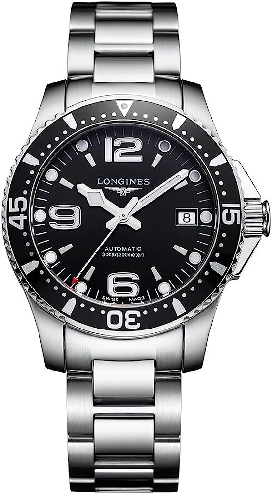 Longines HydroConquest Black Dial Automatic Mens Watch L3.741.4.56.6