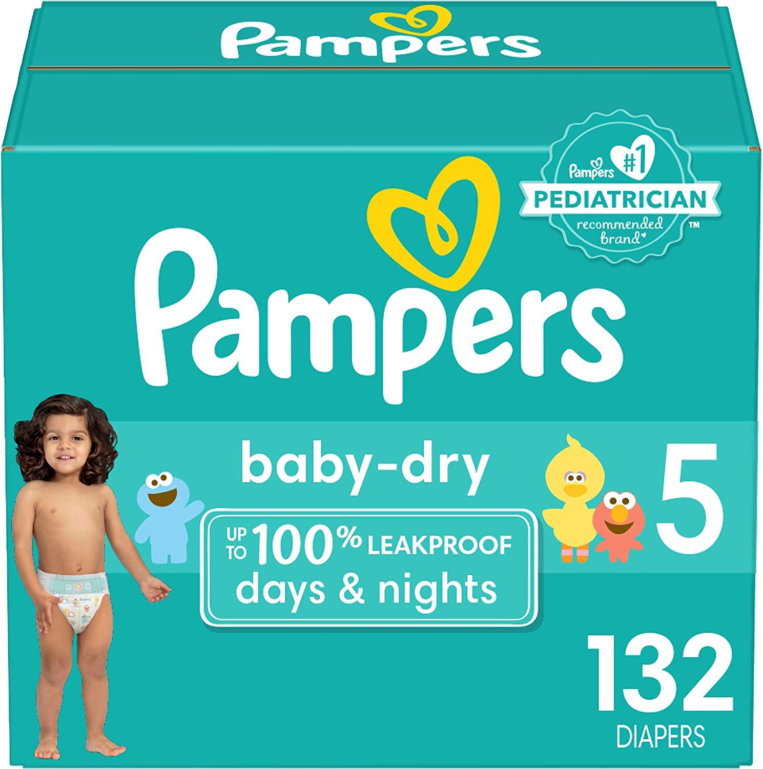 Pampers Baby Dry Diapers Size 5 132 Count