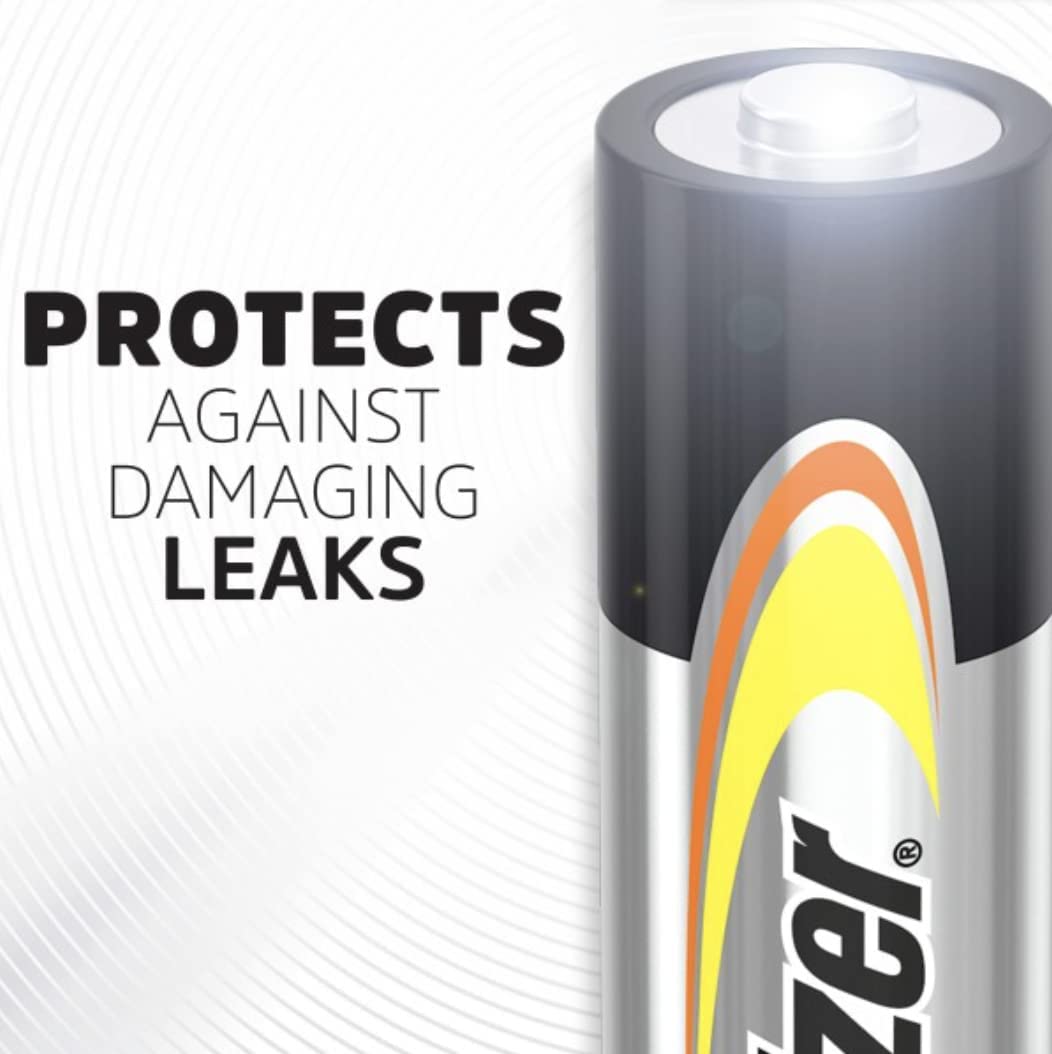 Energizer AA Batteries， Double A Long-Lasting Alkaline Power Batteries， 32 Count (Pack of 1)