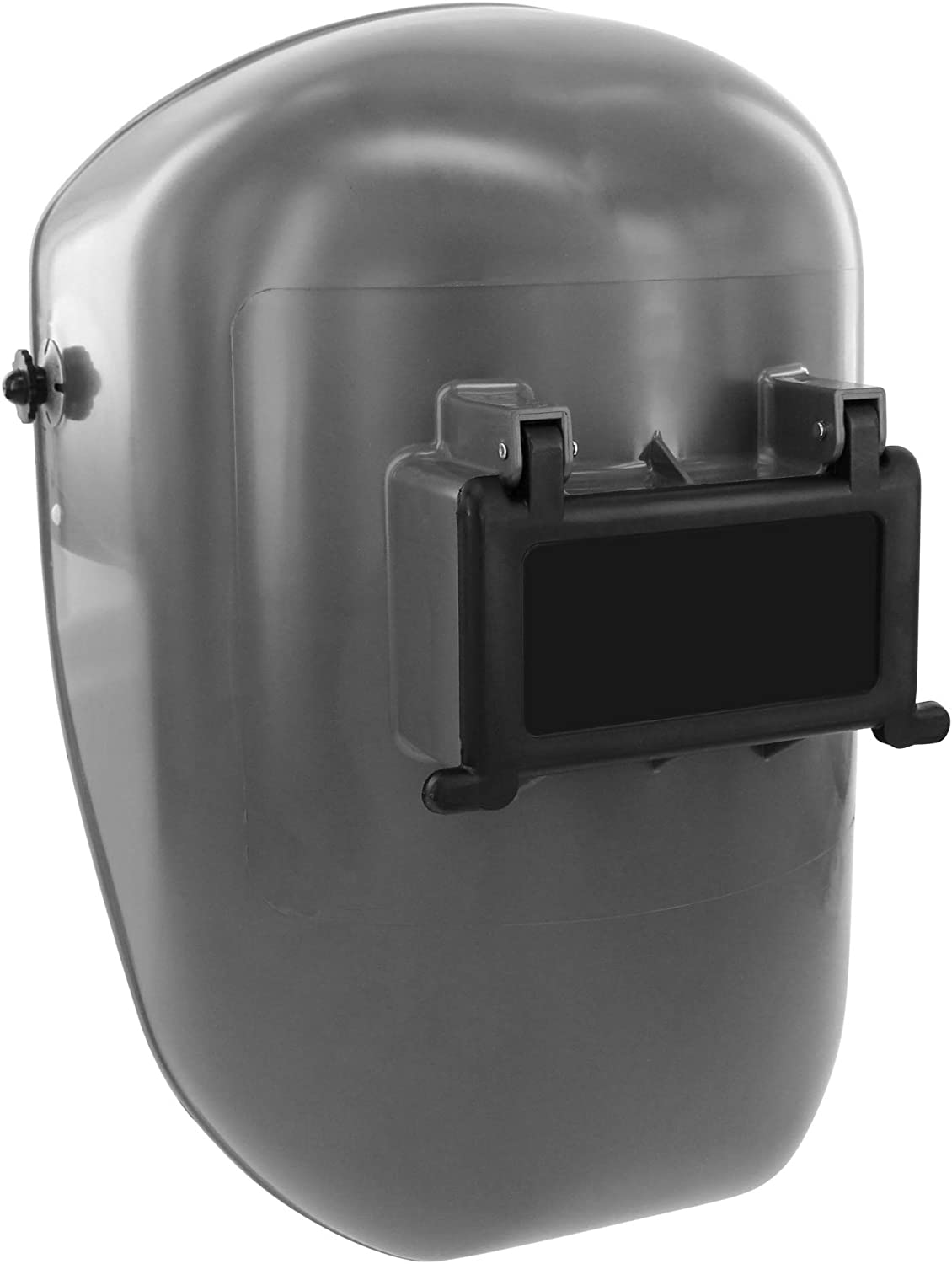 Fibre-Metal by Honeywell Tigerhood Classic Thermoplastic Welding Helmet with Speedy Loop Hard Hat Mount, Gray (5906GY) Medium