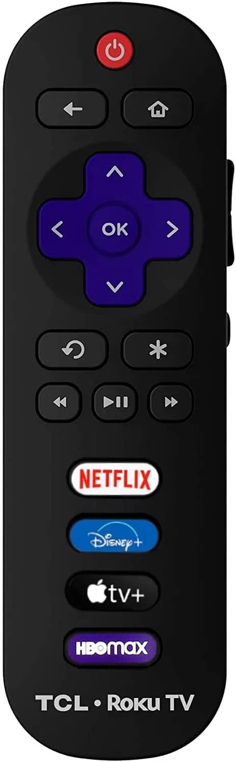 Amtone RC280 OEM Replacement Universal TV Remote Control Compatible with All TCL Roku TVs. 【Only Works with Roku TVs, Not for Roku Stick and Roku Box】 (Netflix/Disney/AppleTV/HBOMAX)