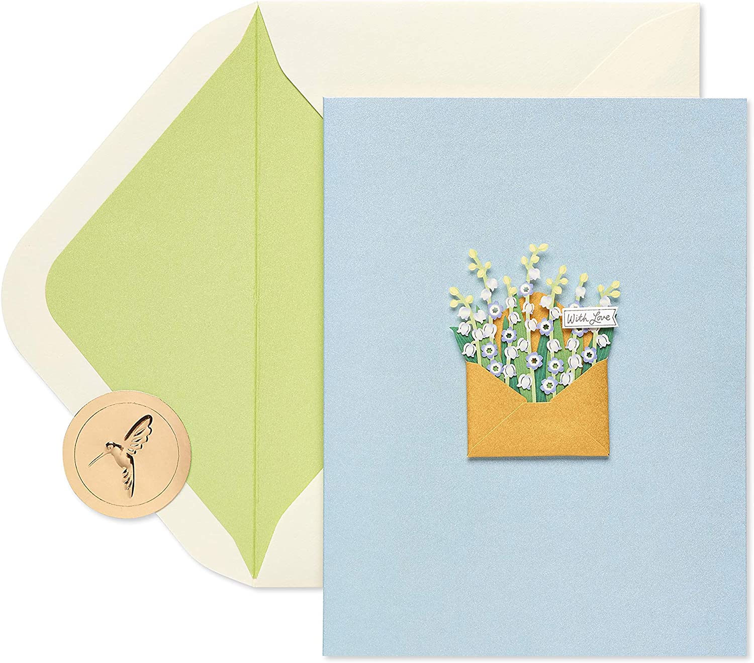 Papyrus Blank Card (With Love Flowers)