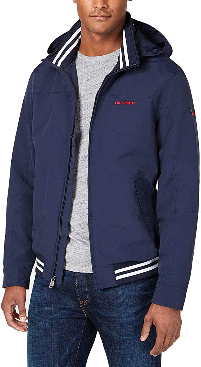 Tommy Hilfiger Men's Lightweight Waterproof Regatta Bomber Jacket