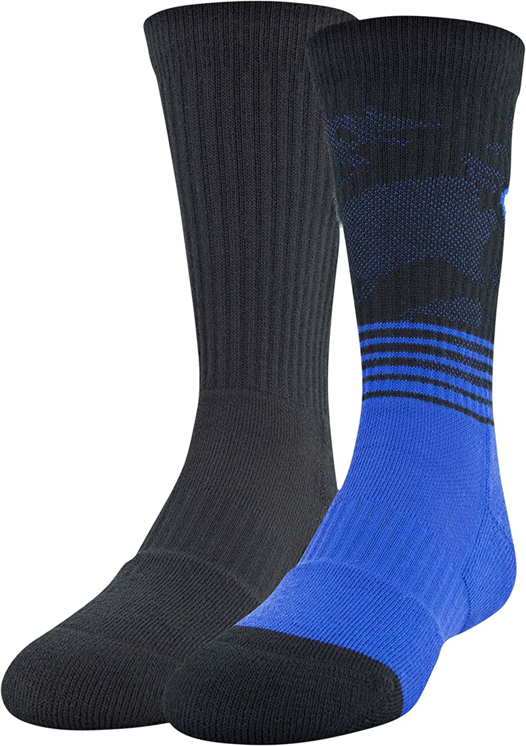Under Armour Youth Phenom Logo Crew Socks, 3-Pairs