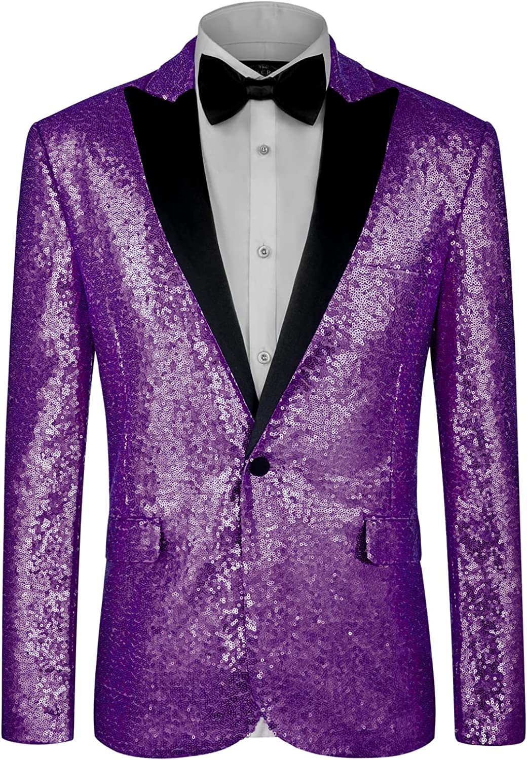 MAGE MALE Mens Tails Slim Fit Tailcoat Sequin Dress Coat Swallowtail Dinner Party Wedding Blazer Suit Jacket