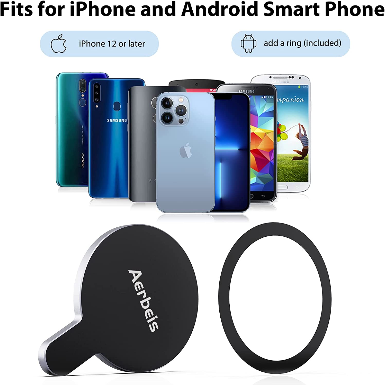 for DJI OM 6 Magsafe Adapter Clamp, Compatible with Gimbal Stabilizer DJI Osmo Mobile 6 , Also fits for DJI OM 5 4 SE