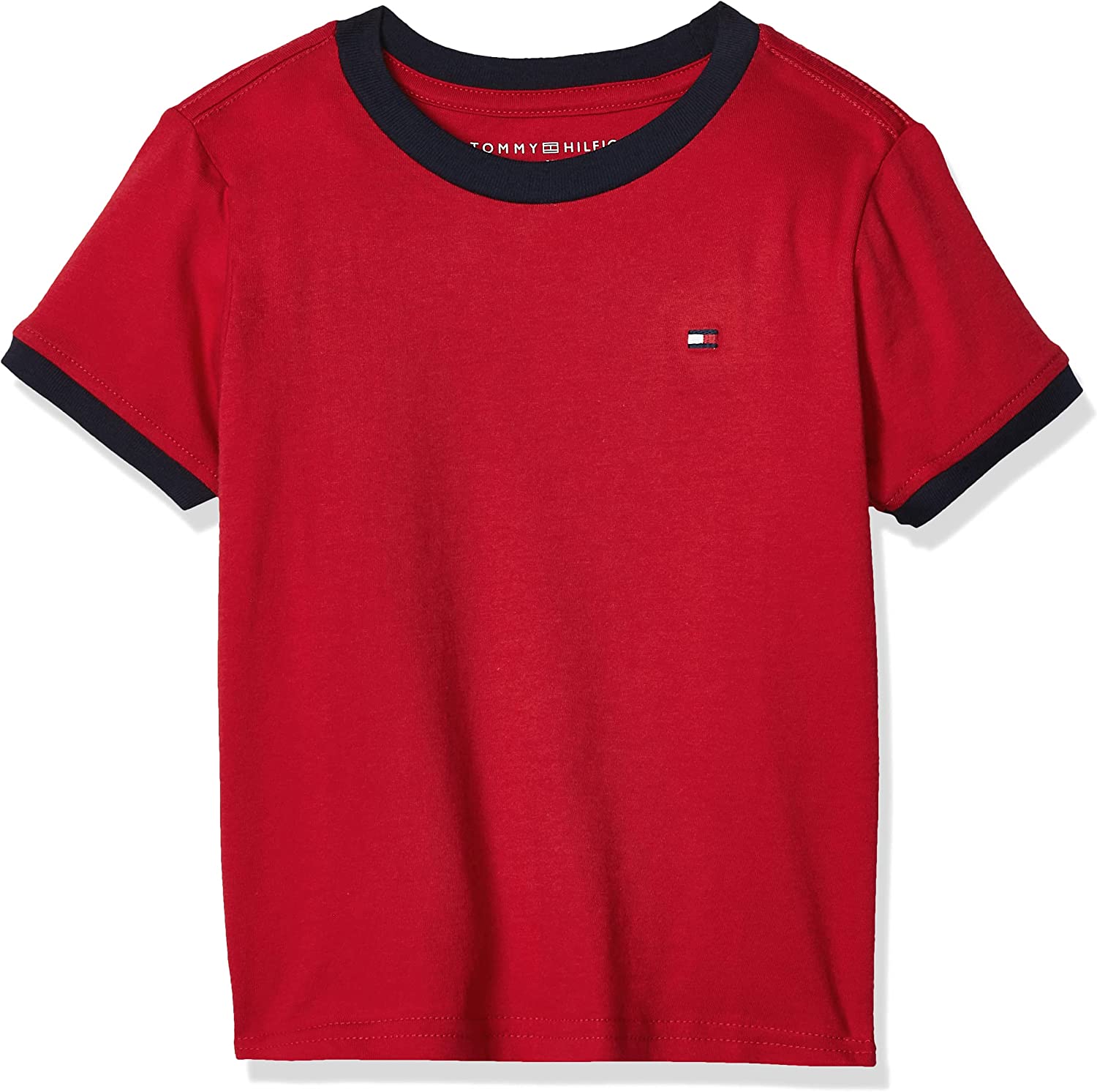 Tommy Hilfiger Boys' Short Sleeve Ken Ringer Crew Neck T-Shirt