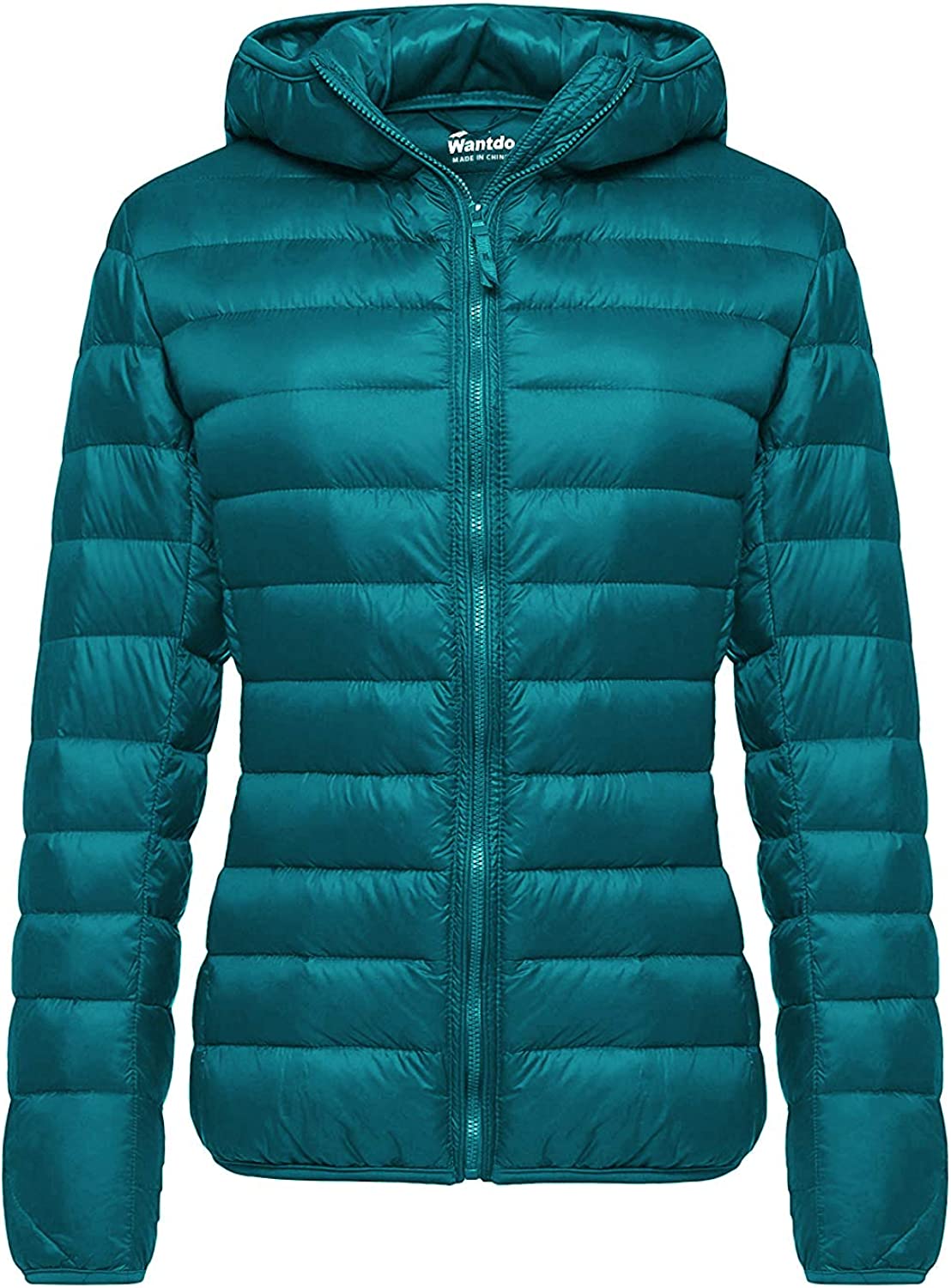Wantdo Women's Hooded Packable Ultra Light Weight Short Down Jacket